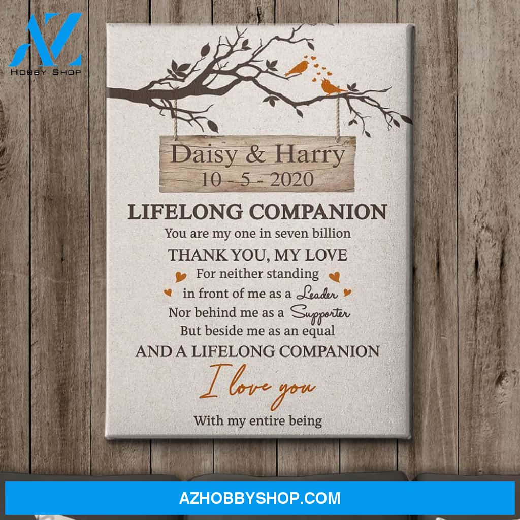 My Equal Partner - Personalized Custom Name Canvas
