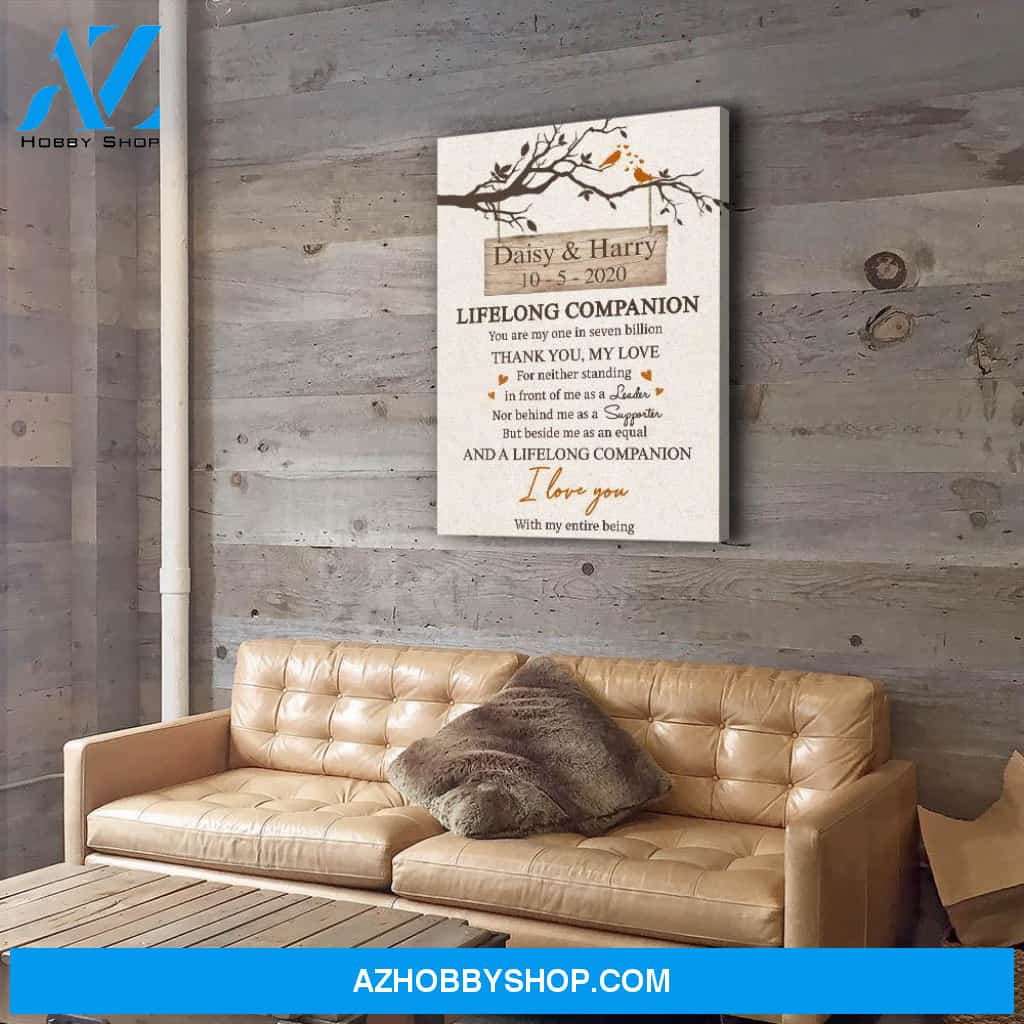 My Equal Partner - Personalized Custom Name Canvas