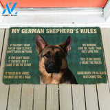 Gearhumans Gearhuman 3D My German Shepherd's Rules Doormat