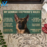 Gearhumans Gearhuman 3D My German Shepherd's Rules Doormat