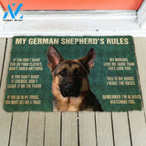 My German Shepherd's Rules Doormat Welcome Mat Housewarming Gift Home Decor Funny Doormat Gift For Dog Lovers