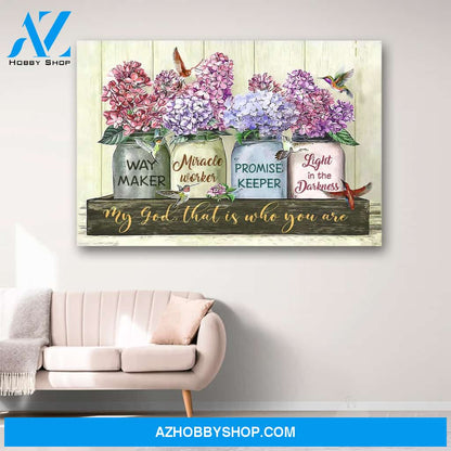 My God That Is Who You Are Canvas Print Wall Art - Matte Canvas 1