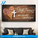 My Heart Needed You - Personalized Custom Name Canvas