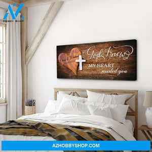 My Heart Needed You - Personalized Custom Name Canvas