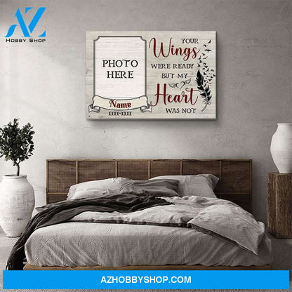 My Heart Was Not - Personalized Custom Photo Canvas