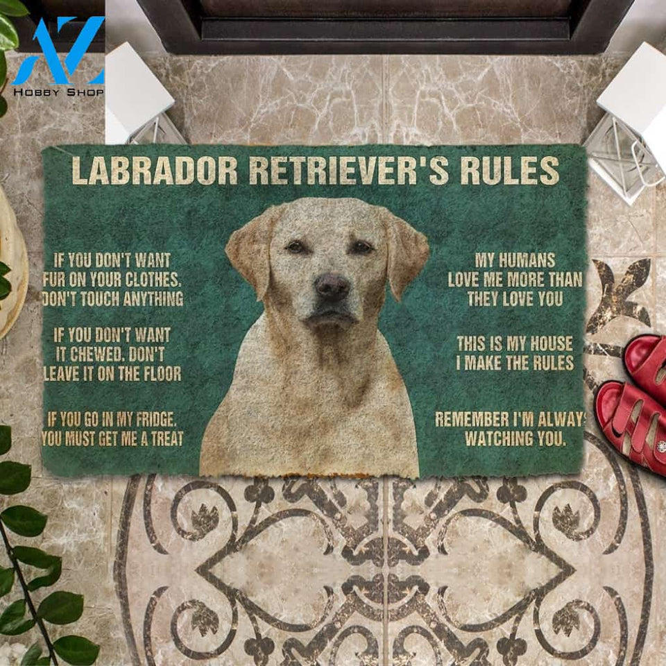 Gearhumans Gearhuman 3D My Labrador Retriever's Rules Doormat