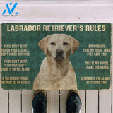 Gearhumans Gearhuman 3D My Labrador Retriever's Rules Doormat
