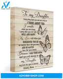 My Love For You Is Forever Butterflies Daughter'S Gift Matte Canvas Matte Canvas