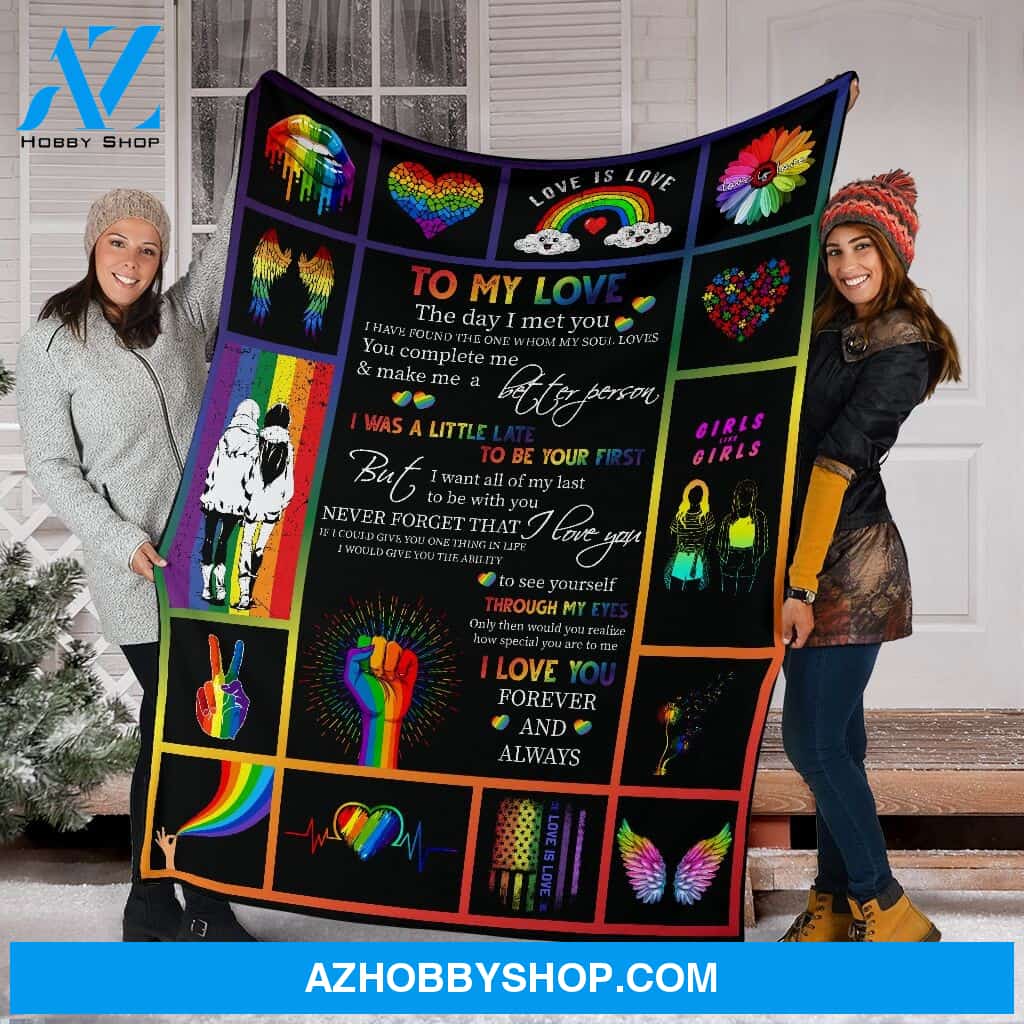 My Love Lgb Fleece Blanket