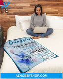 My Love Will Follow U Wherver U Go Mom To Daughter Fleece Blanket Gift For Daughter