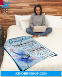 My Love Will Follow U Wherver U Go Mom To Daughter Fleece Blanket Gift For Daughter
