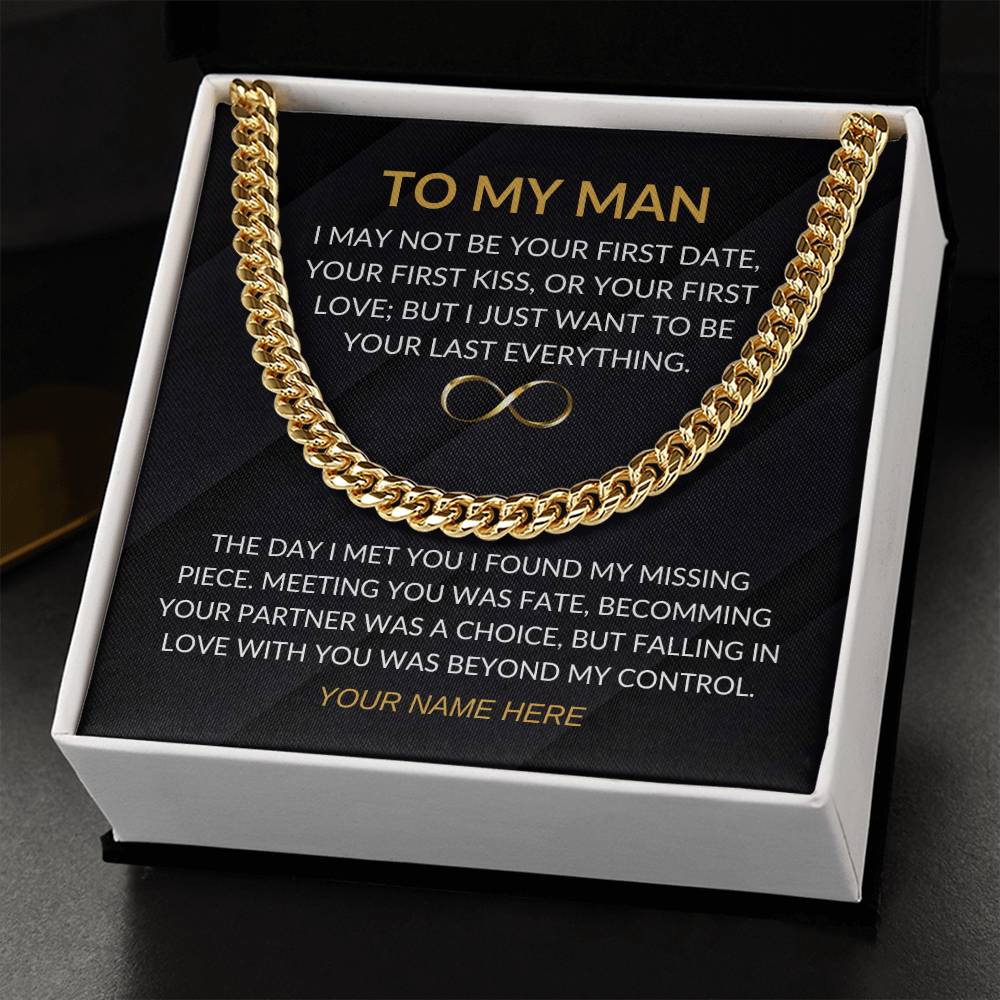 My Man - Fate - Cuban Chain - Custom Signature