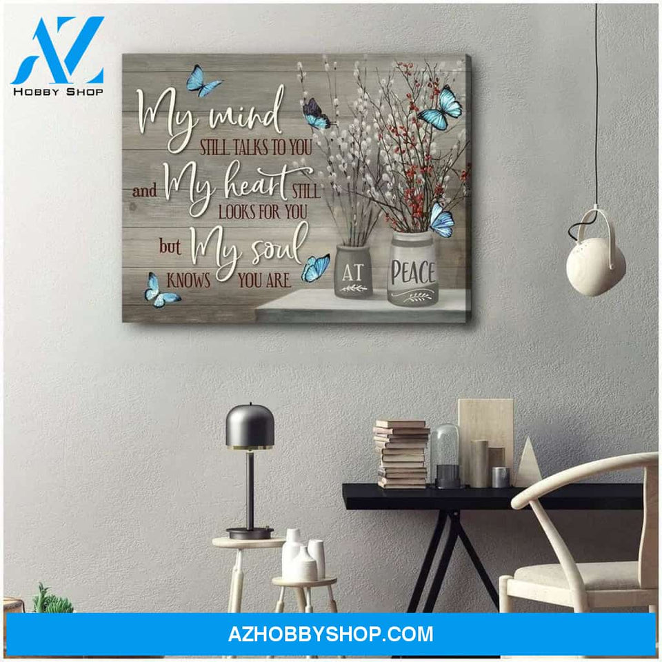 My Mind Butterfly Wall Art Canvas