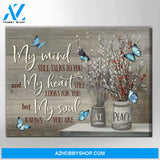 My Mind Butterfly Wall Art Canvas