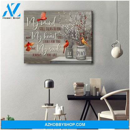 My Mind Cardinal Wall Art Canvas