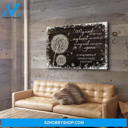 My Mind My Heart My Soul - Personalized Custom Name Canvas