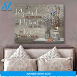 My Mind Hummingbird Wall Art Canvas