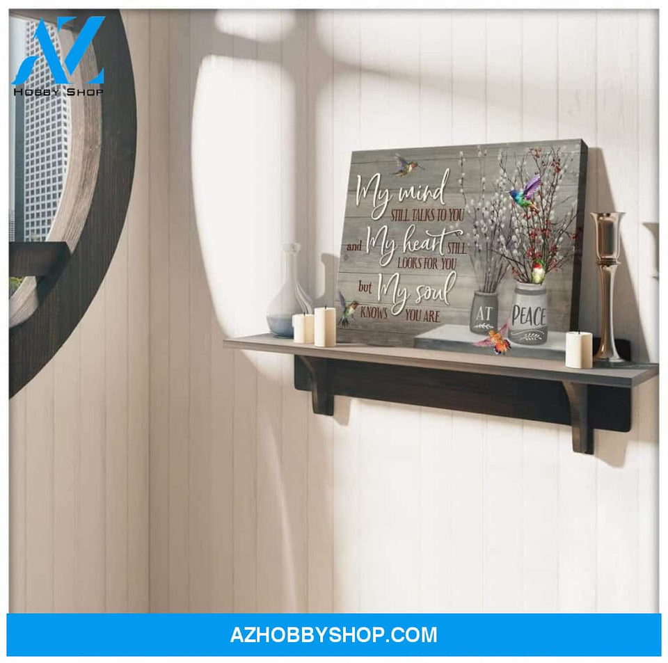 My Mind Hummingbird Wall Art Canvas