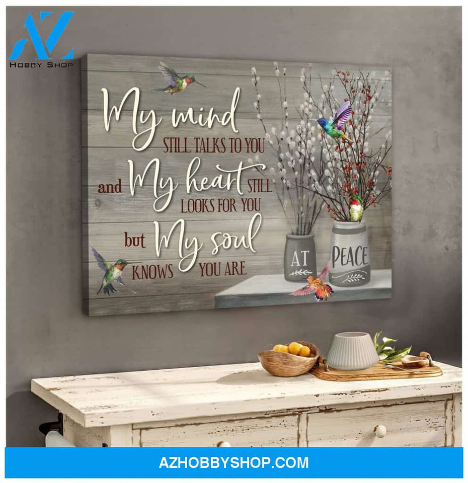 My Mind Hummingbird Wall Art Canvas