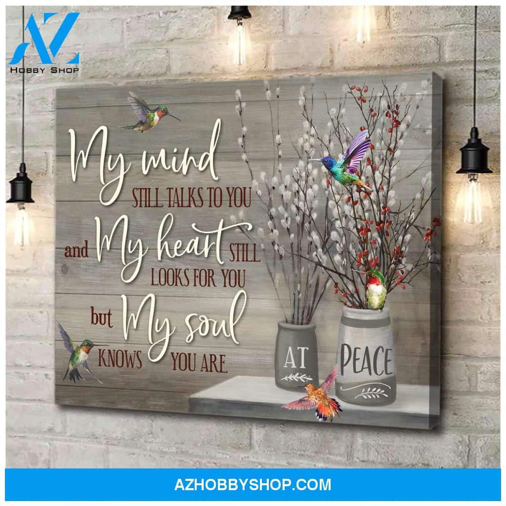My Mind Hummingbird Wall Art Canvas