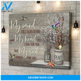 My Mind Hummingbird Wall Art Canvas