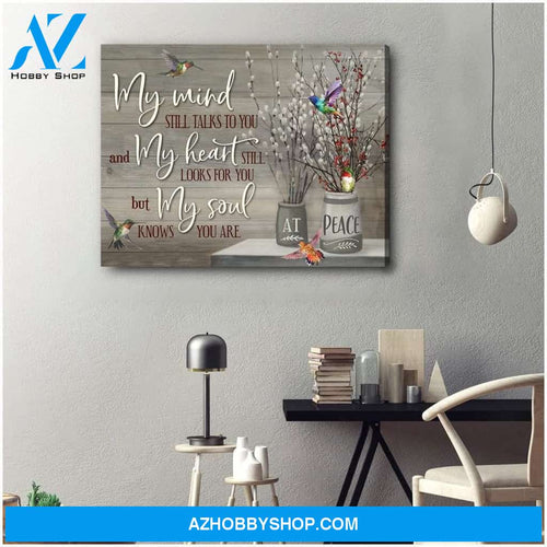 My Mind Hummingbird Wall Art Canvas