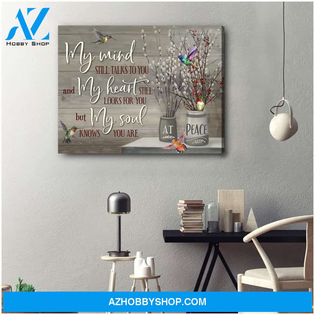 My Mind Hummingbird Wall Art Canvas