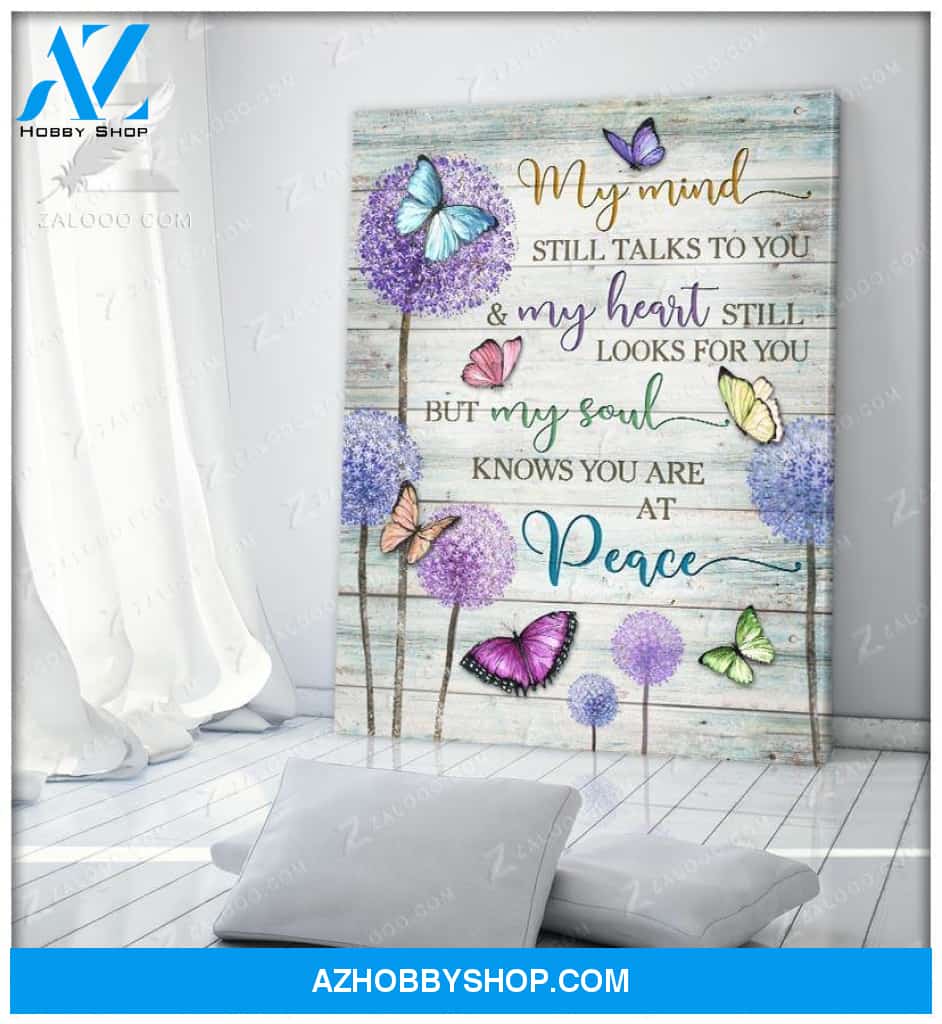 Zalooo My Mind Still Talks To You Butterfly V2 Wall Art Canvas