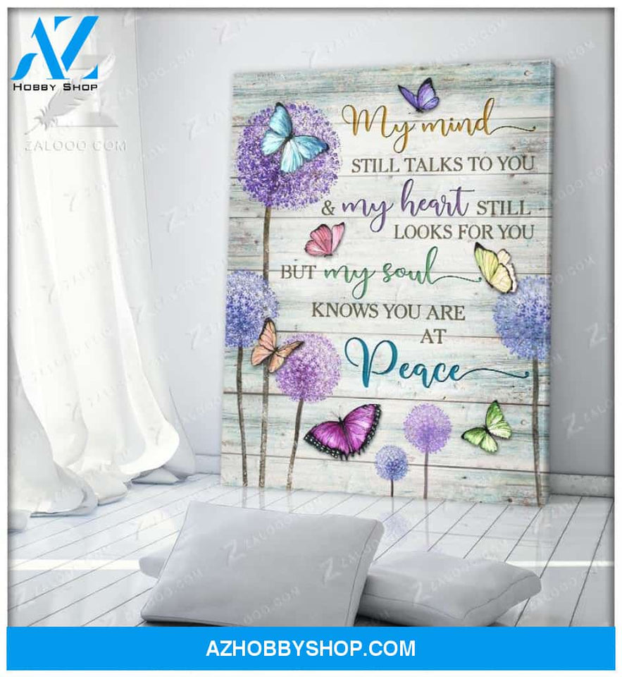 Zalooo My Mind Still Talks To You Butterfly V2 Wall Art Canvas