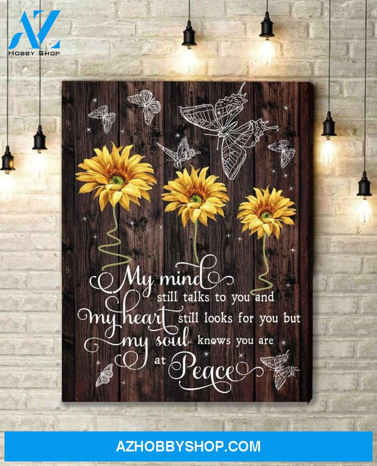 My Mind Still Talks To You Butterfly Wall Art Canvas