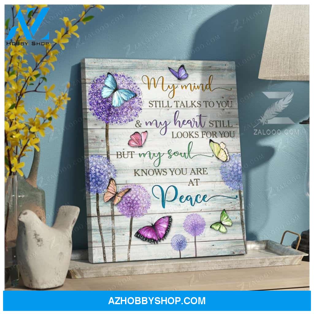 My Mind Still Talks To You Butterfly Wall Art Canvas