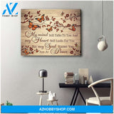 My Mind Still Talks To You Butterfly Wall Art Canvas