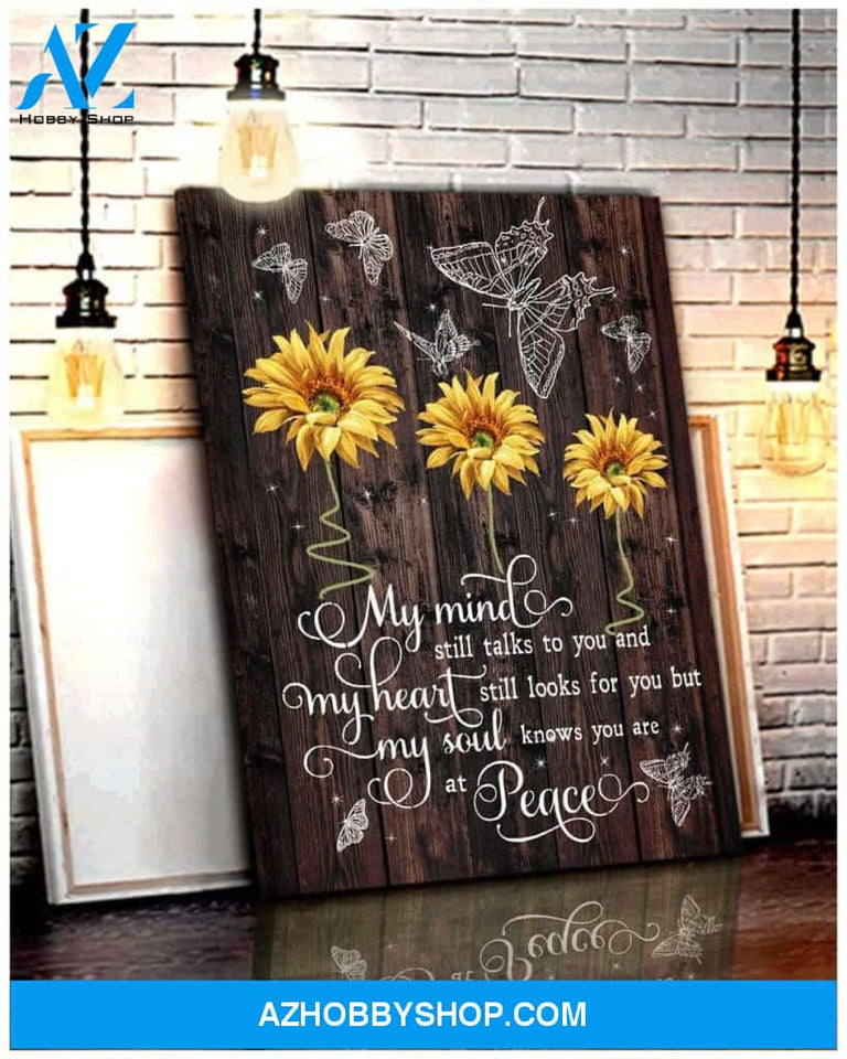 My Mind Still Talks To You Butterfly Wall Art Canvas