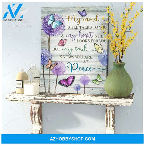 My Mind Still Talks To You Butterfly Wall Art Canvas