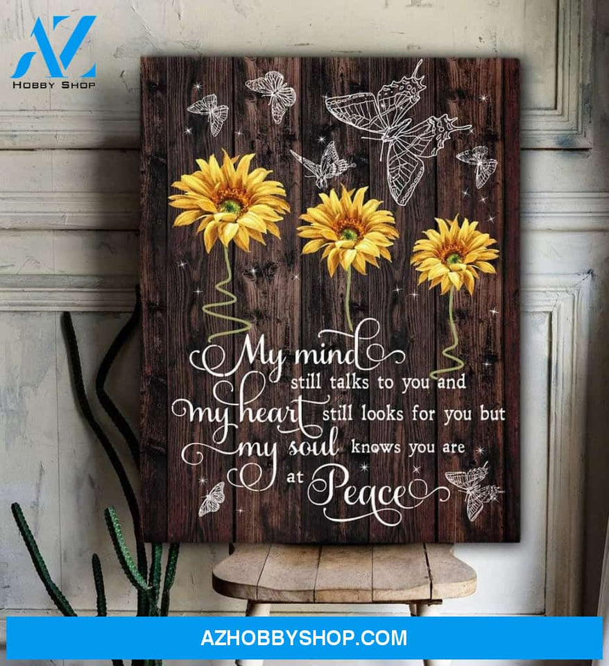 My Mind Still Talks To You Butterfly Wall Art Canvas