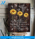 My Mind Still Talks To You Butterfly Wall Art Canvas