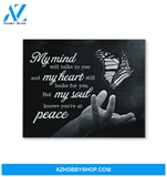 My Mind Still Talks To You Canvas My Heart My Soul Peace Butterfly