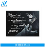 My Mind Still Talks To You Canvas My Heart My Soul Peace Butterfly