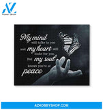 My Mind Still Talks To You Canvas My Heart My Soul Peace Butterfly