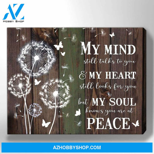 Zalooo My Mind Still Talks To You Dandelion Canvas Wall Art Butterfly Decor