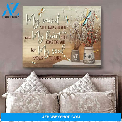 My Mind Still Talks To You Dragonfly Wall Art Canvas