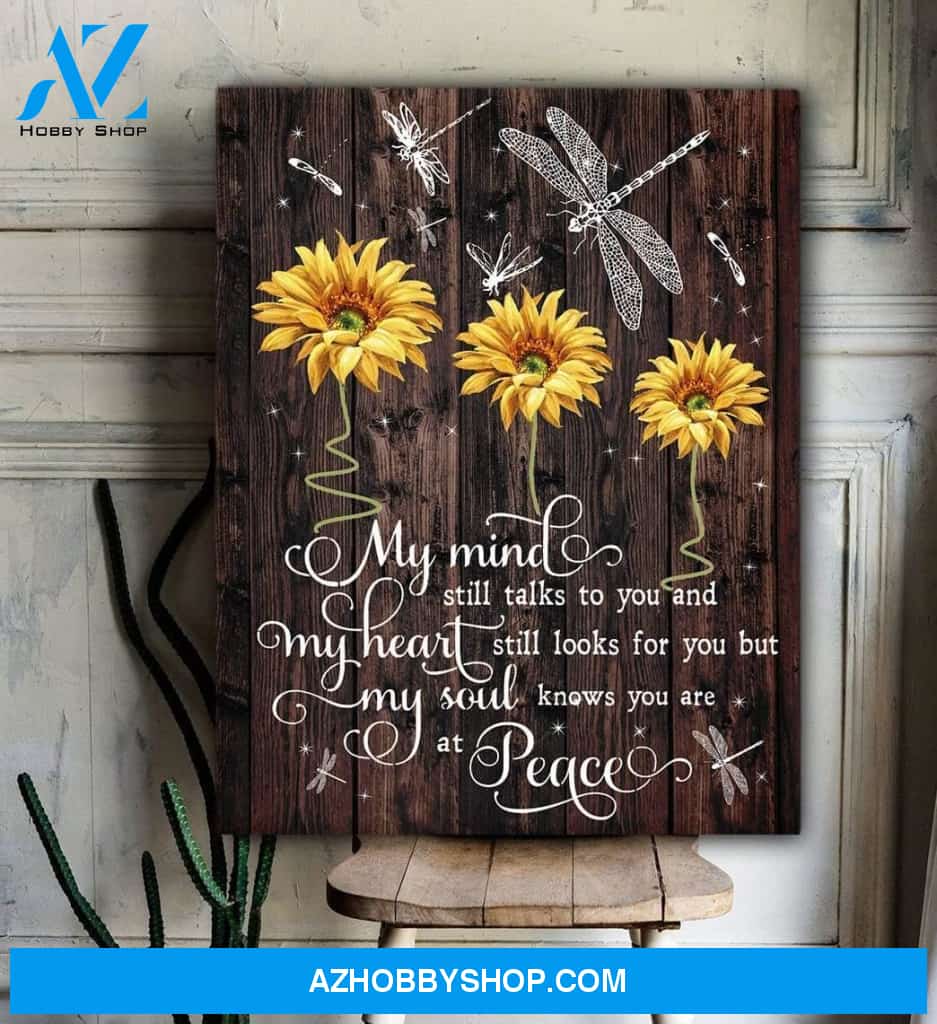 My Mind Still Talks To You Dragonfly Wall Art Canvas