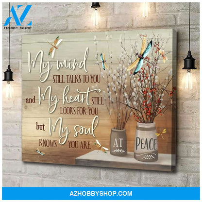 My Mind Still Talks To You Dragonfly Wall Art Canvas