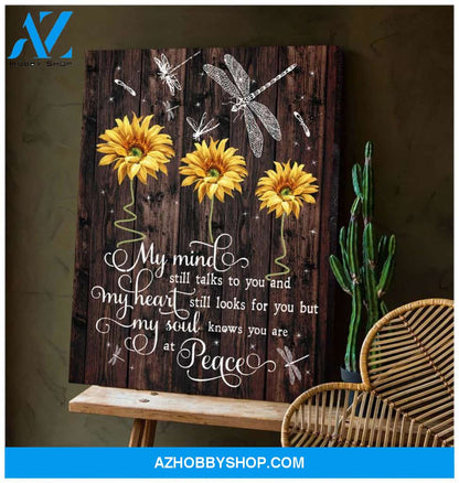 My Mind Still Talks To You Dragonfly Wall Art Canvas