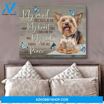 My Mind Still Talks To You Yorkshire Wall Art Canvas