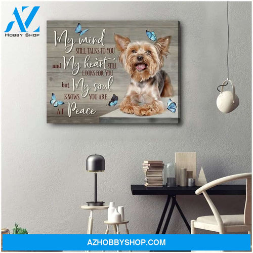 My Mind Still Talks To You Yorkshire Wall Art Canvas