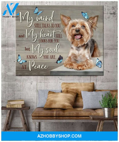 My Mind Still Talks To You Yorkshire Wall Art Canvas