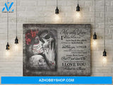 My only love - Skull Couple - Personalized Canvas