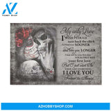My only love - Skull Couple - Personalized Canvas