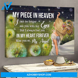 My piece in heaven - I always feel you in my heart forever Heaven Landscape Canvas Prints - Wall Art